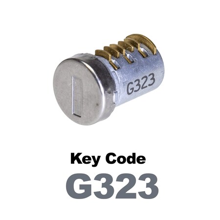 Global Replacement Lock Cylinder, For Non-Master Key Applications, For use in Locks with Key Code G323 KC-SNM-NK-323